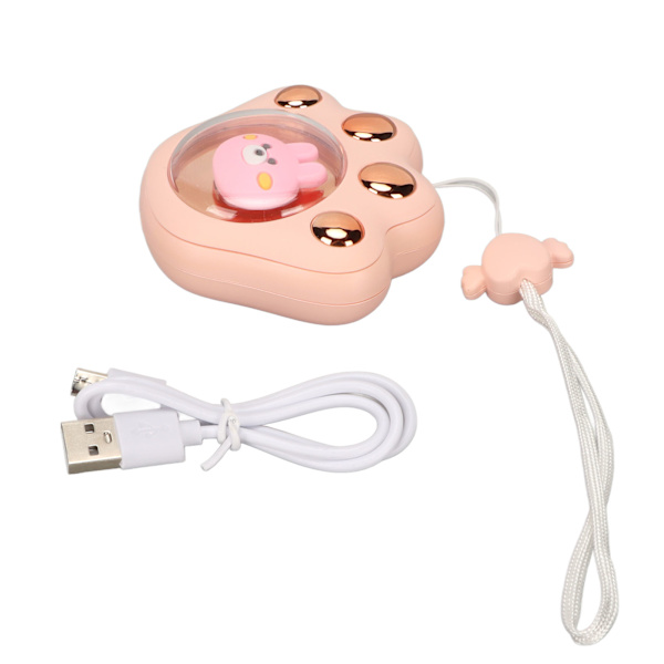 USB Håndvarmer Elektrisk Cartoon Car Claw Oppladbar 3 nivåer Rask oppvarming Håndvarmer Light