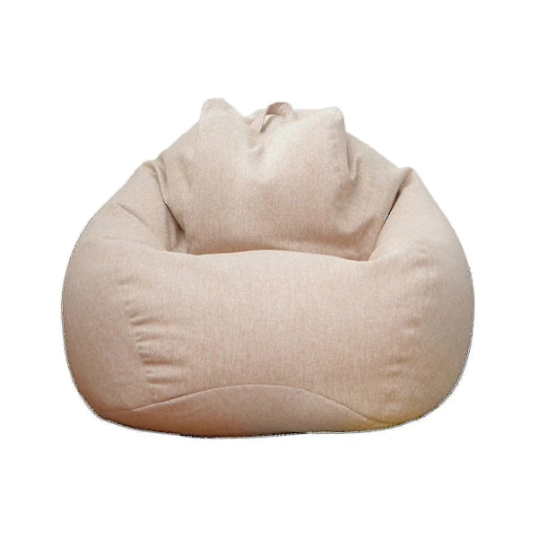 Helt Nye Ekstra Store Sækkestole Sofa Betræk Indendørs Lazy Lounger Til Voksne Børn Udsalg!_SZXM Khaki 100 * 120cm