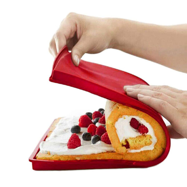 Sveitsisk Rullekake Matte Fleksibel Bakebrett Jelly Roll Pan Silikonform