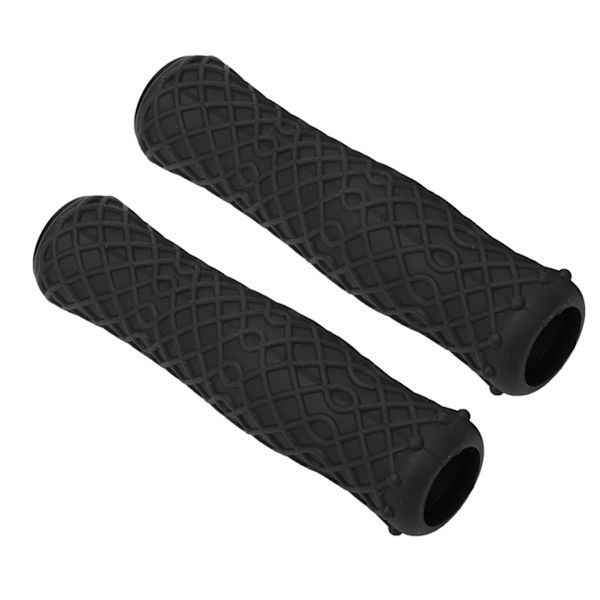 1 par skridsikre ultralette silikone cykelstyr greb cover cykel tilbehør til mountainbike (sort)