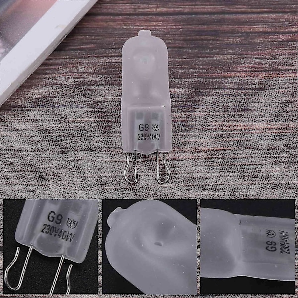 10X G9 Halogen Varmvit Kontorskapsel Frostat Lampa Glödlampa 40W 230V
