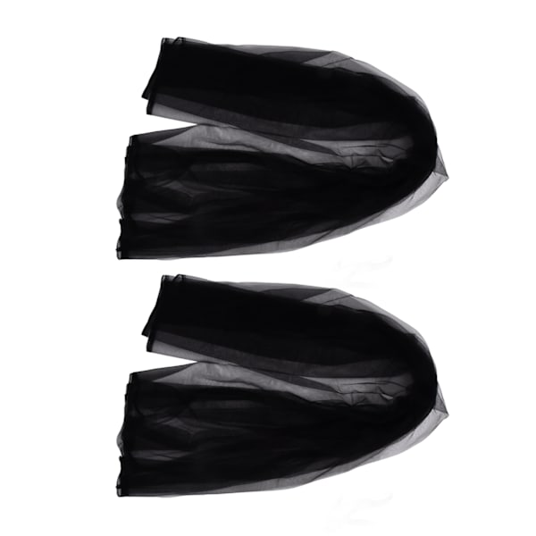 2 stk Tulle Elegant Stil Lyse Farger Komfortabel Lett Vekt Bryllup Dekorative Tilbehør for BursdagSvart