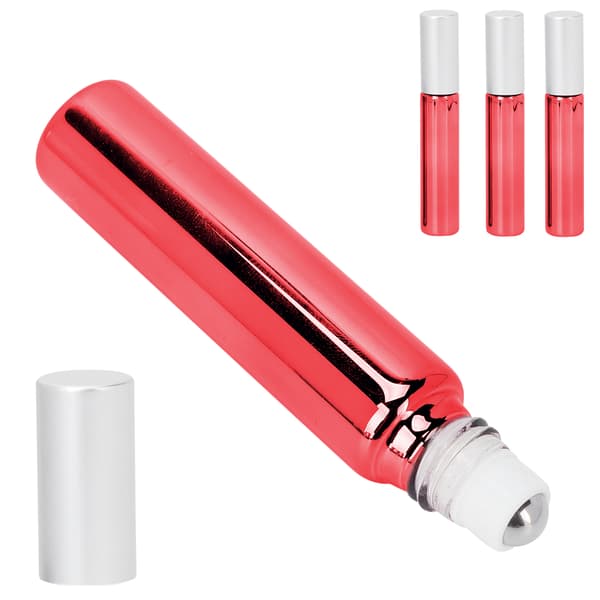 3 stk. Parfume Rollerflaske Olieforstøver Sprayflaske Parfumedispenser Beholder 10ML Rød