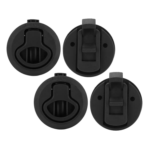 61 mm/2,4 tommer Marine Flush Pull Slam Latch Rund Ringlås Båtskap Maskinvare for Luker Yachter Bobiler