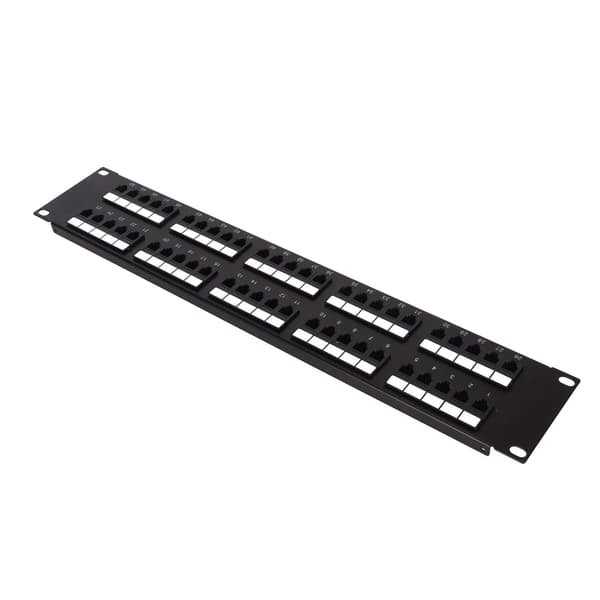 CAT3 50 porte netværks-patchpanel Plug and Play RJ11 netværks-patchpanel til 19 tommer standardkabinet