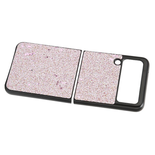 Glittrande Bling Telefonskal för Galaxy Z FLIP 3 Stötskydd Vikbar Mobiltelefon Skyddande Skal Rosa