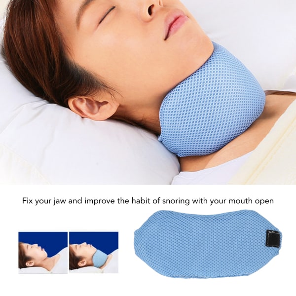 Snorkereduserende stropp Komfortabel fast søvn Stopp snorking hakestropp for bedring av nattesøvnen