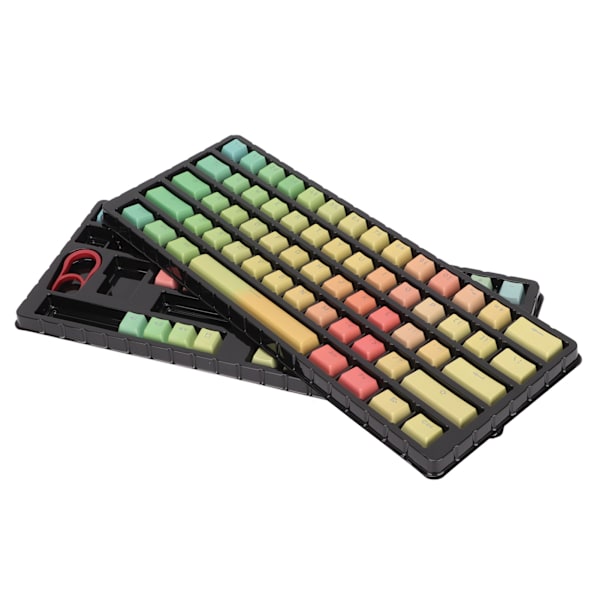 Keycaps PBT Translucent Sublimation Rainbow Gradient Mekanisk 108 Keycaps til 108/87/61 Key Keyboard Universal