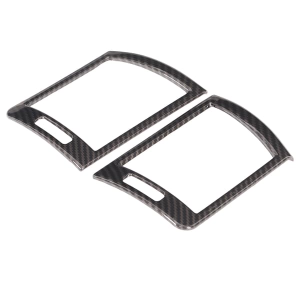 2 stk. Bil Dashbord Side Luftutløpsramme Deksel Trim Karbonfiberstil Erstatning for 3-serie E46 1998-2004