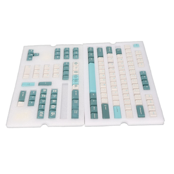 PBT-taster 128 nøkler levende farger falmefri holdbar PBT enkel installasjon mekanisk tastatur taster Chrysophoron