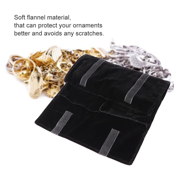 Multifunksjonell smykkeoppbevaringspose Øredobber Halskjede Armbånd Organizer Holder