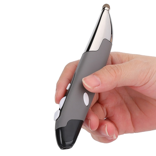 USB -dator Stylus PC-tillbehör Trådlös 2,4G-mus Pentyp Personlig Innovativ (Silvergrå PR-06)