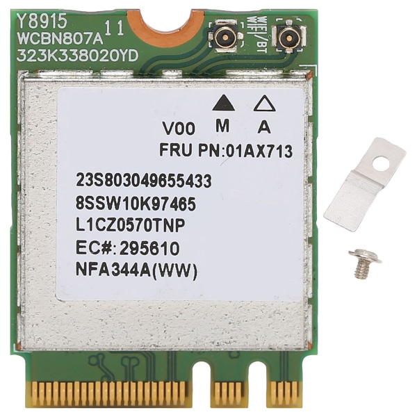 NFA344A M.2 WiFi-kort 867 Mbps BT trådløst nettverkskort Wifi-kort for 710S E470 E475 E570 E575 V310 YOGA 710 720 910-serien