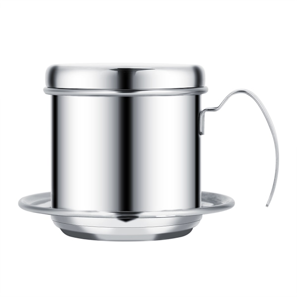 Rostfritt stål kopp vietnamesiskt kaffedropp Filter Maker Infuser Home Sliver