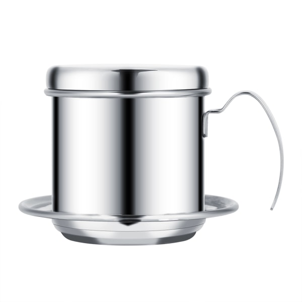 Rustfritt stål kopp vietnamesisk kaffedrypp Filter Maker Infuser Home Sliver