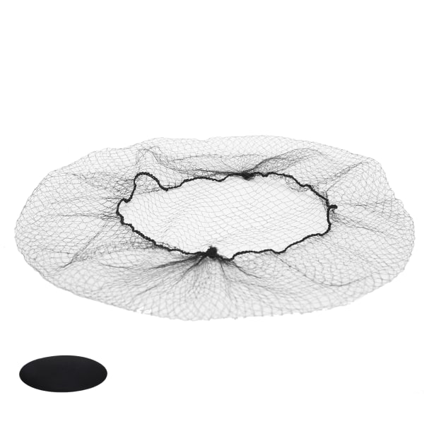 144 st Hårnät Nylon Engångsperuk Cap Andas hår Mesh Net för Hemsalong Svart