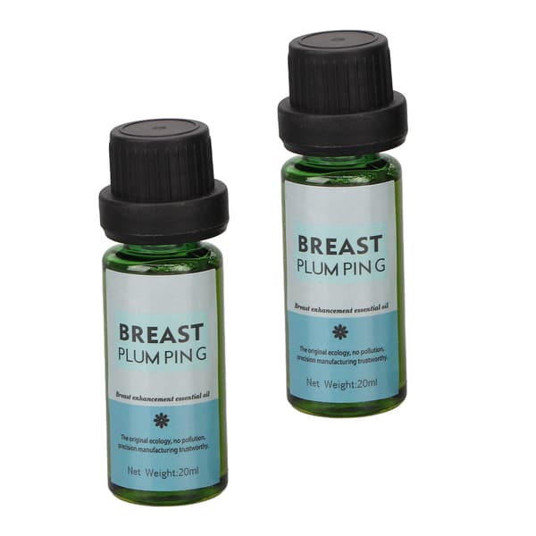 2 stk. brystforstørrende creme brystmassageolie til fyldigere forstørrelse op til 20 ml