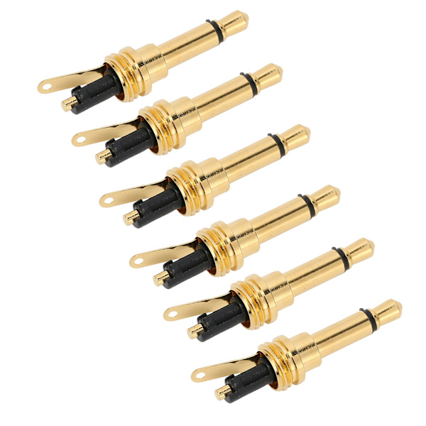 100 stk. 2-polet 3,5 mm mono hovedtelefonstik stik udskiftning DIY AUX adapter reparation