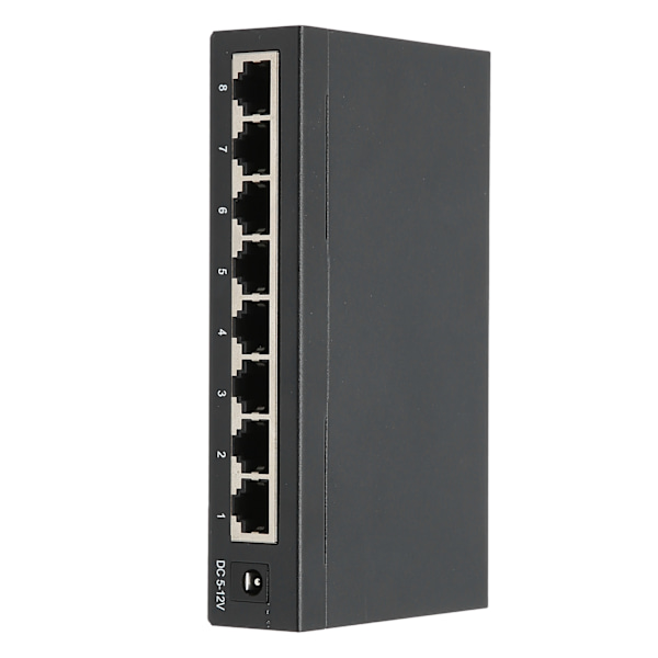 8-porttinen Gigabit Ethernet -kytkin TBCS5008E Plug Play -vakaa ja tukeva alumiiniseostietokoneverkkojen kytkimet 100240V (EU-pistoke)