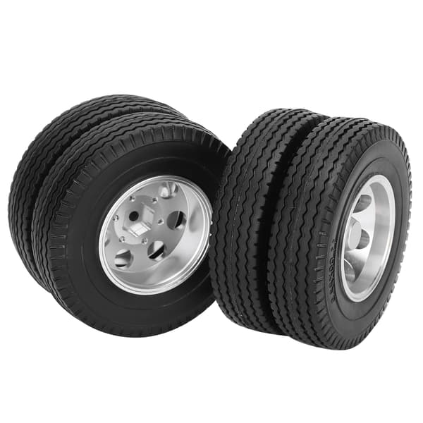 2 stk. RC Trailer Baghjul Dæk til Tamiya 1/14 Traktor Lastbil RC Klatrer Trailer Dele