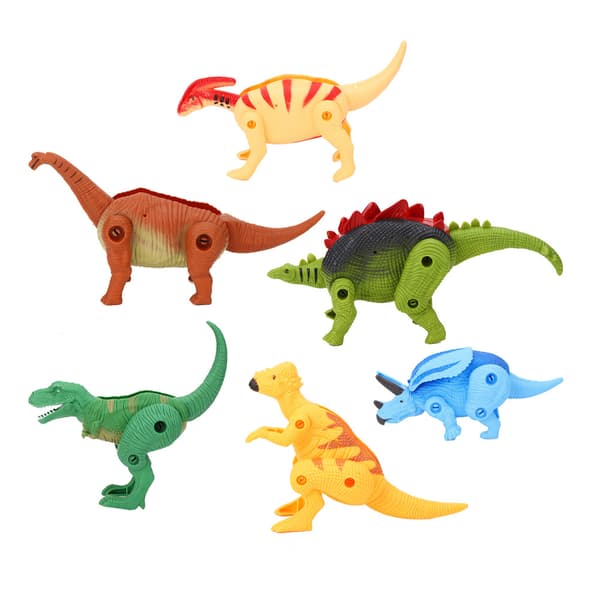 6 stk. Dinosauræg Høj Simulation Deformation Dinosaur Model Børnelegetøj Deformation Dinosauræg