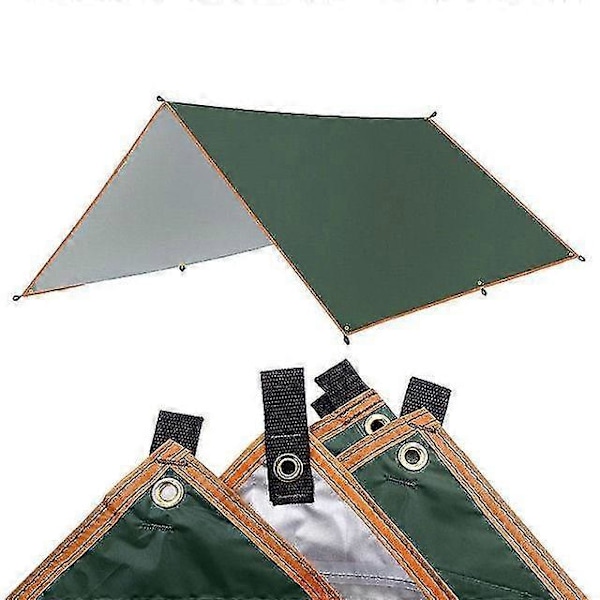 Ultralätt Vattentät Tarp Tält Skugga - 5x3m 4x3m 3x3m Markis - Trädgårdstak Solskydd Vit 3X3M