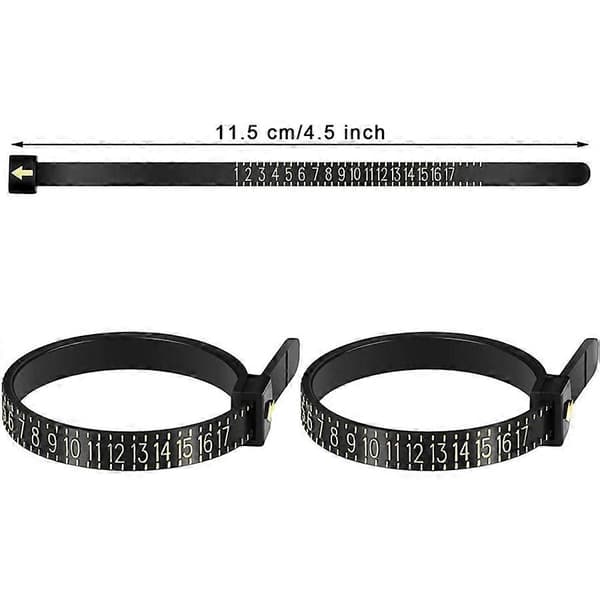 Ring Size Tool Kit Finger Sizing Measuring Tool with Jewelry Polishing Cloth
