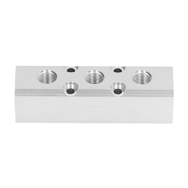 Pneumatisk manifold luftfordelingsblokkkobling Splitter G1/2 Inngang G1/4 Utgang 30x30mmSY30-02-3F