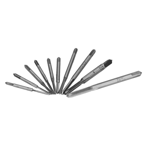 10 Stk Micro Taps High Speed ​​Steel Mini Gevind Machine Tap Sæt til ure Ure