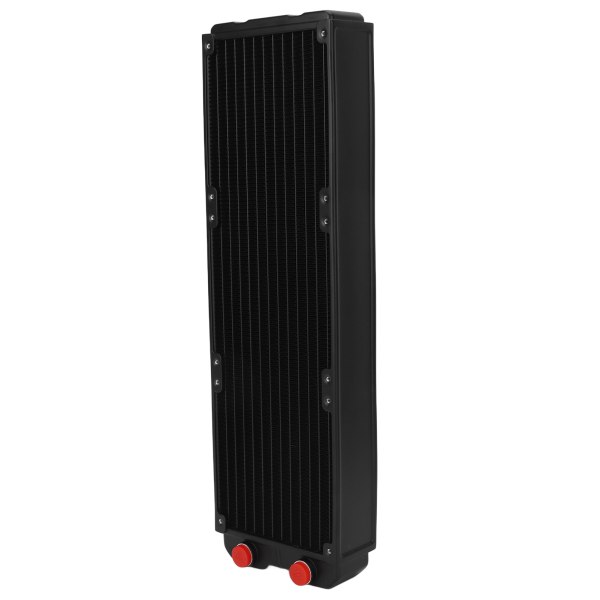 Vandkølende radiator 24 rør dobbeltlags aluminium computer radiator med G1/4 gevind interface til 12 cm blæsermontering