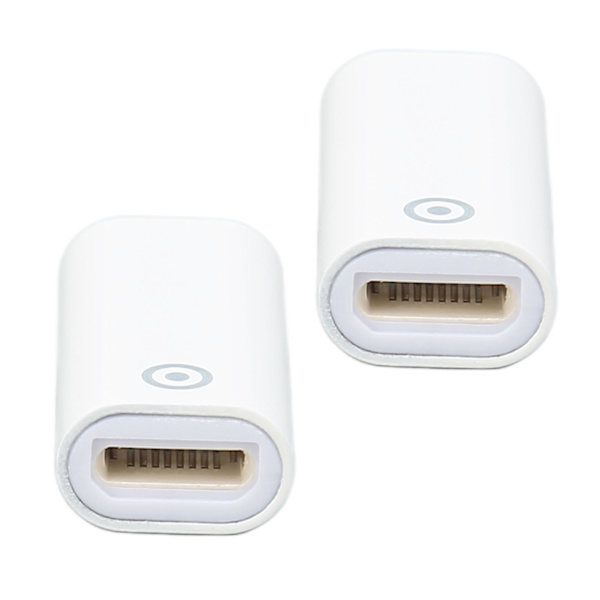 2 st laddningsadapter, liten och kompakt stylus laddningsadapter ersättning för IOS Pencil för Lightning till Lightning