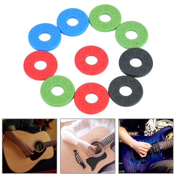 Gummiband Lås Spänne Skydd Musiktillbehör för Gitarrbas