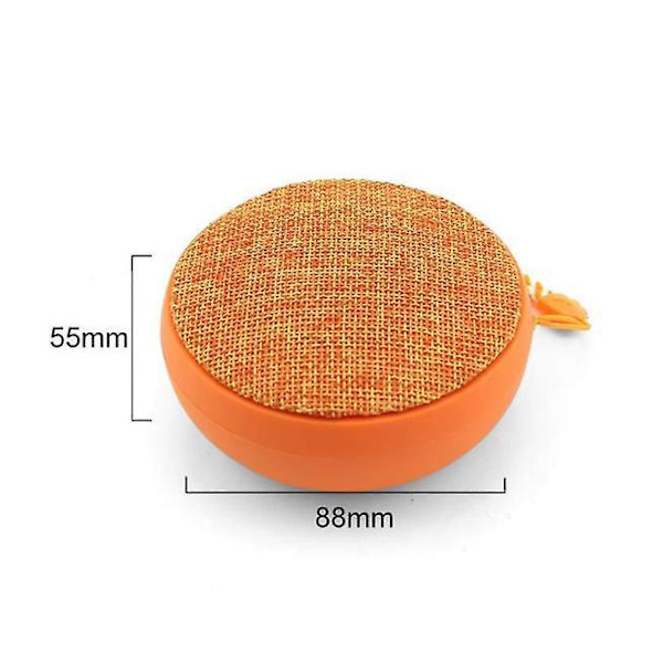 Trådlös Bluetooth -högtalare med mikrofon, stereoljud, IP67 Dammtät, Aux, trådlös stereohögtalare för hem, utomhus, resor – orange
