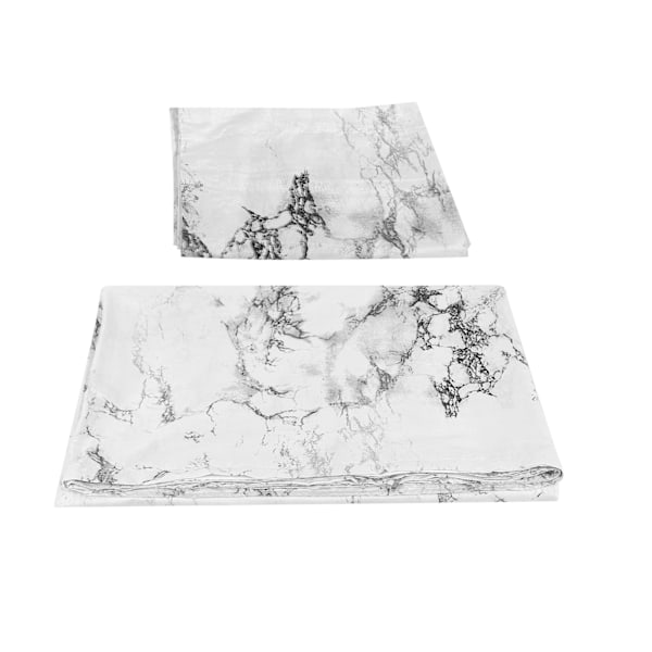 Tryckt marmor sängkläder set polyester påslakan örngott hushållsartiklar(150x200cm påslakan1PC örngott )