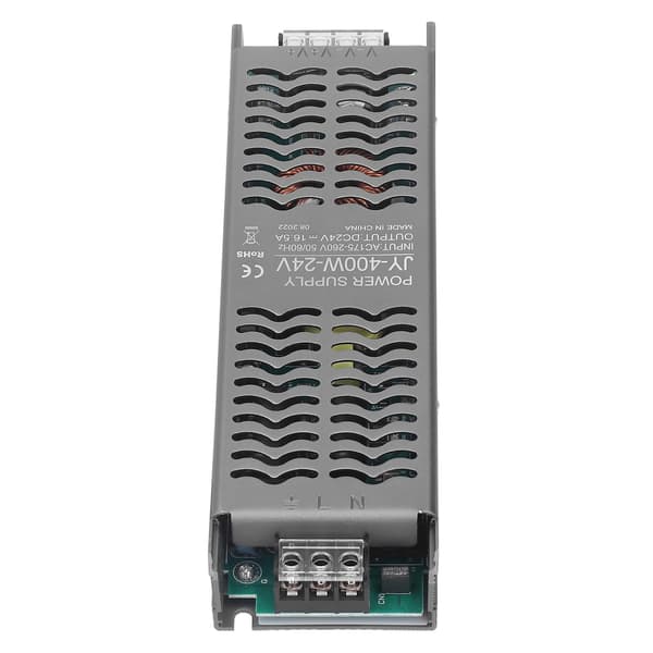 LED-driver 400W DC 24V IP20-beskyttelse Rask varmeavledning LED-transformator LED-strømdriver AC 175-260V