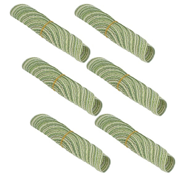 6 st runda placemats fläta värmeisolering halkfri stabil mycket hållbar bred applikation placemats för hemfestgrön