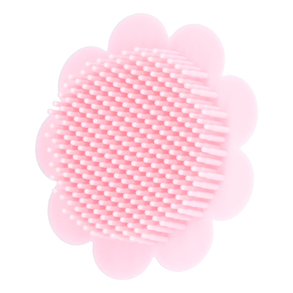 Baby badborste kroppsmassage hudrengöring silikon rosa duschborste för bebis över 6 månader gammal