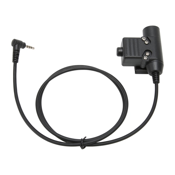 PPT Push to Talk Adapter 3,5 mm 1 Pin Back Clip 2-vejs Radio Adapter til Retevis RT40 RB15 RB615