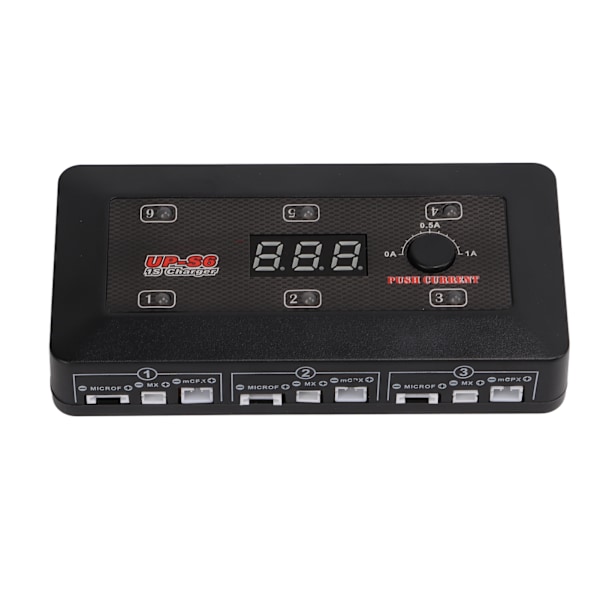 UP‑S6AC S6 RC Drone Batteriladdare LED Röstindikering USB-utgång 5V 2.1A för Lipo Lithium 3.7V
