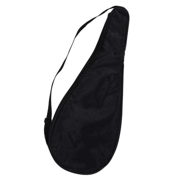 Squash Racket Cover Bag Lätt vadderad Racket Bärväska med justerbar axelrem Svart