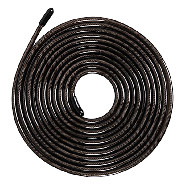 Springtov udskiftningswire 9,8ft sort stålkabel PVC-indpakket anti-sammenfiltring 4,5mm tyk til springtov