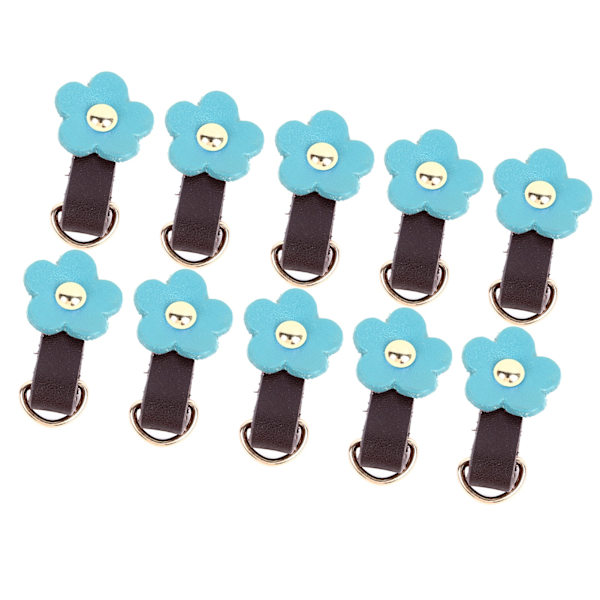 10 sæt læder D-ringe til pung Ægte læder Ubeskadiget D-ringe Pungfremstillingsudstyr til læder Crossbody-pung Craft Blåguld Tilbehør