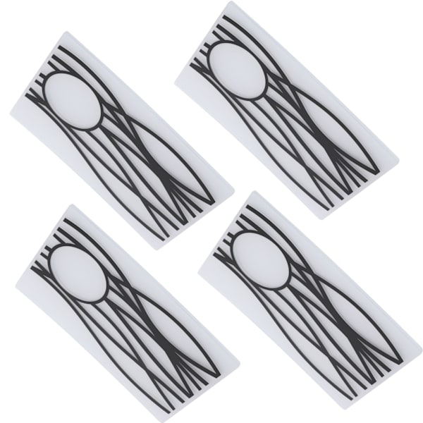4 stk. plastpregning mapper DIY kortfremstilling scrapbooking preget mal papirhåndverk EM243