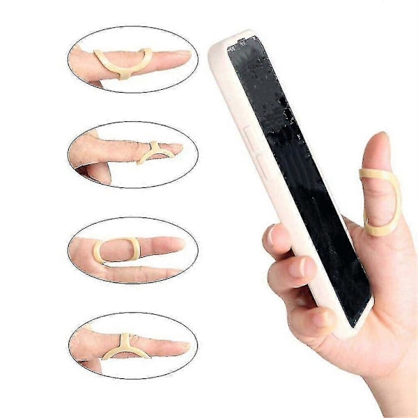 2 st Fingerortos Fingerskena Fixeringshylsa Ledstöd Skydd Oval 8 Zekai Storlek 8