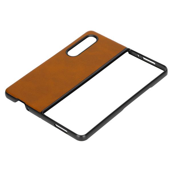 Läderfodral för Samsung Galaxy Z Fold 3 Mobiltelefon Anti Scratch Shockproof CoverBrun