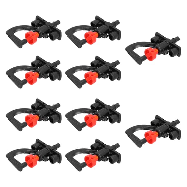 10 Set Refraktionsmunstycke G Typ Mikro Roterande Munstycke Vattensprinkler för Växthus