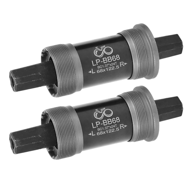 2 st Cykel Vänster och Höger Vevarm Fyrkantigt Hål Vevarm Utan Skruvar 122,5 MM