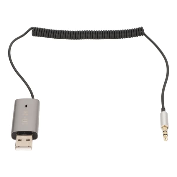 Bil Bluetooth 5.1 Aux-adapter USB til 3,5 mm Jack Bil Bluetooth-mottaker for bilstereo hodetelefoner høyttaler