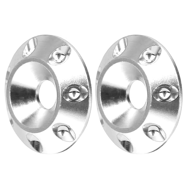2st Bakre Vingpackning Förstärker Bakre Skydd Universal Del Passar för 1/10 Terrängracingbil (Silver)
