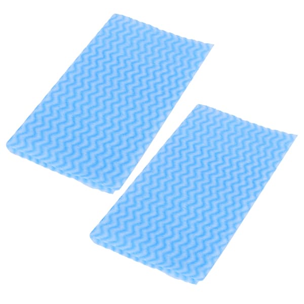 2-pack engångsduk i non-woven för disk, köksrengöring, torkduk (blå)